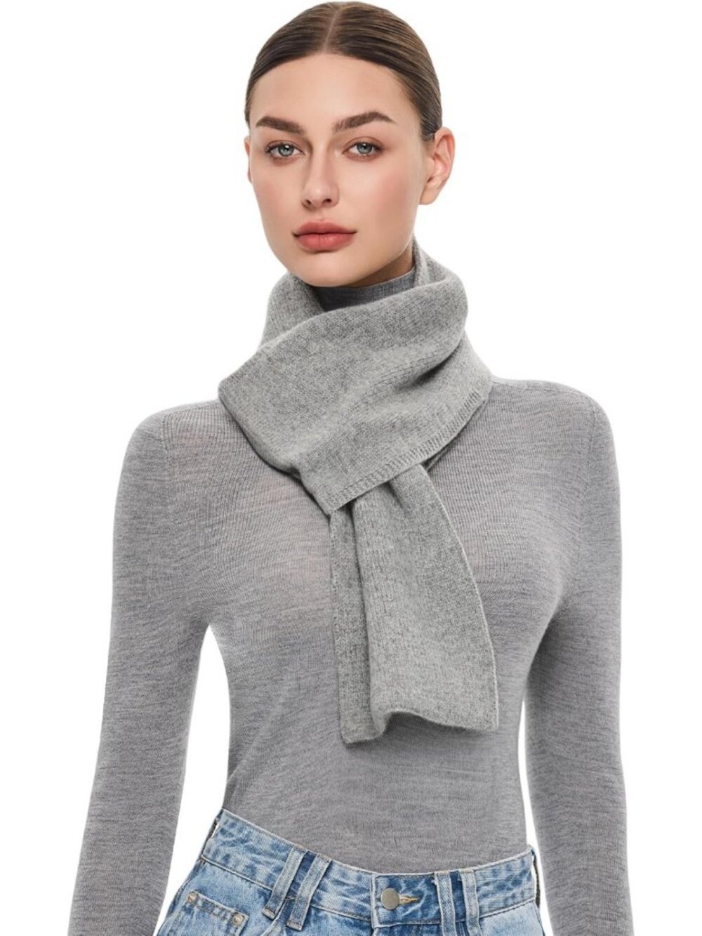 Chunky 100% Wool Scarf for Women - Warm Pull Through Style, Perfect Gift Boxed